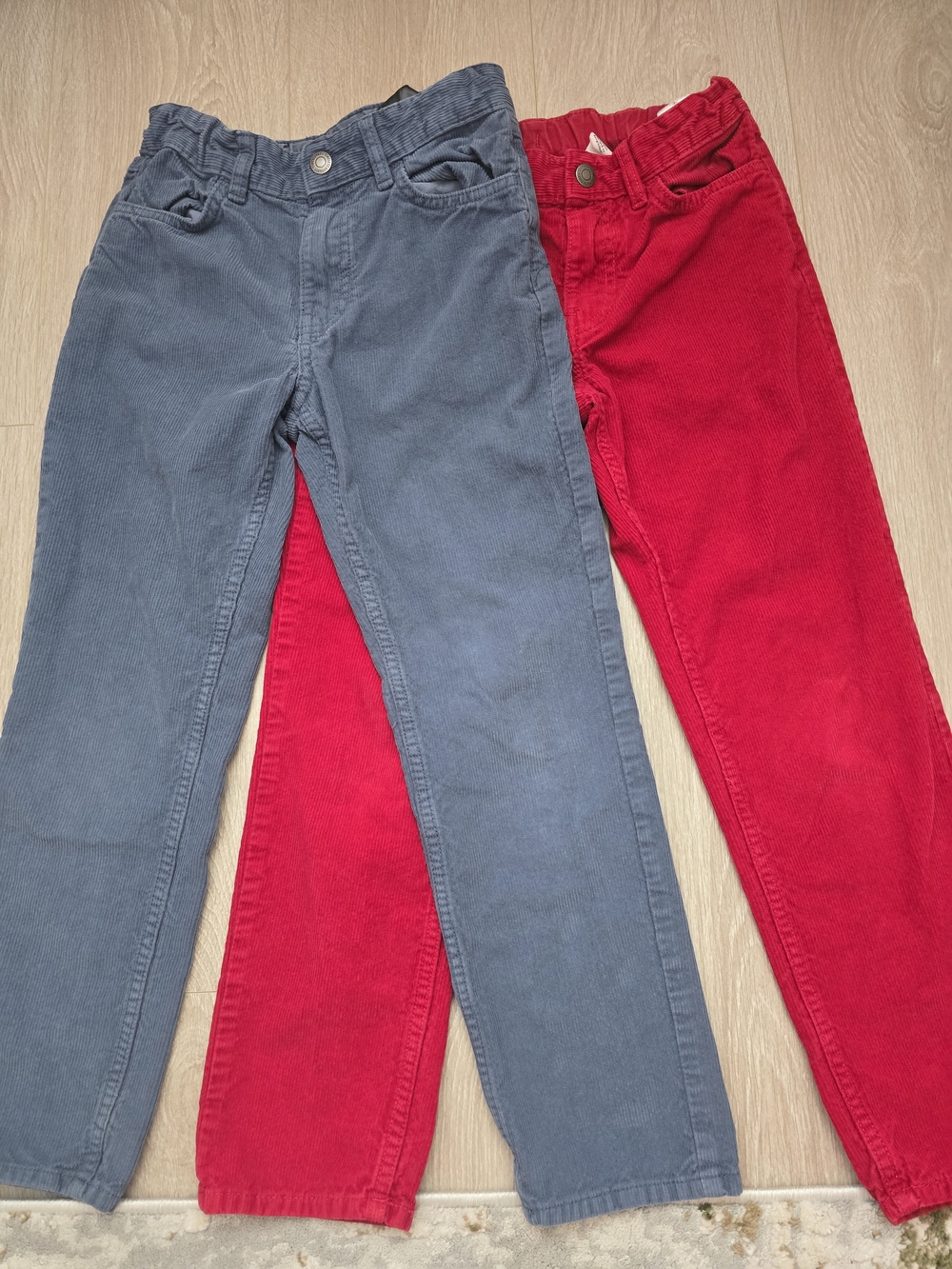 H&M Kids Corduroy Pants in Red and Gray Size 9-10 Y.O.